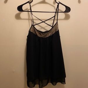 Beautiful Black and Gold Top